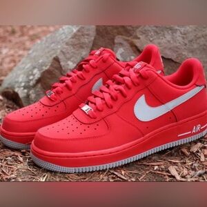 Nike Air Force 1 University Red/Strata Size 13 Like New With OG Box